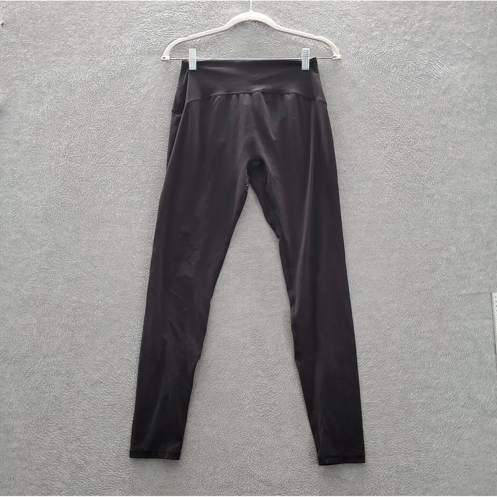 Women Activewear Pants Small Black Leggings Ankle Mid Rise‎ Pull On